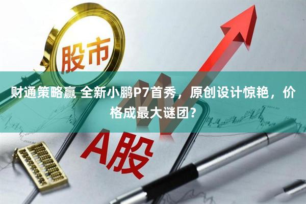 财通策略赢 全新小鹏P7首秀，原创设计惊艳，价格成最大谜团？