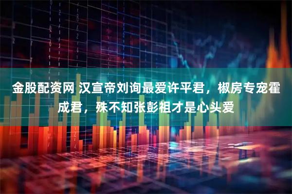 金股配资网 汉宣帝刘询最爱许平君，椒房专宠霍成君，殊不知张彭祖才是心头爱