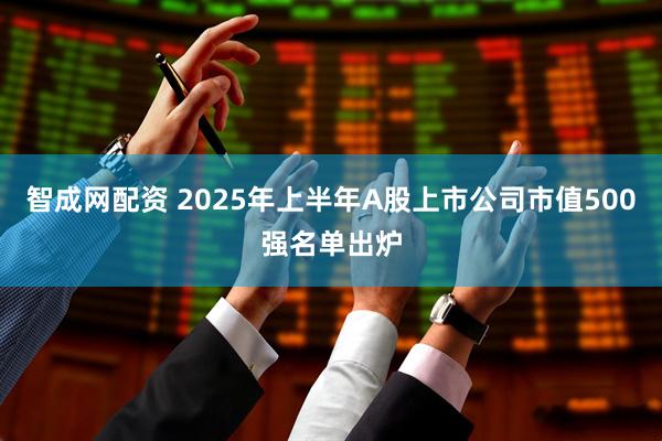 智成网配资 2025年上半年A股上市公司市值500强名单出炉