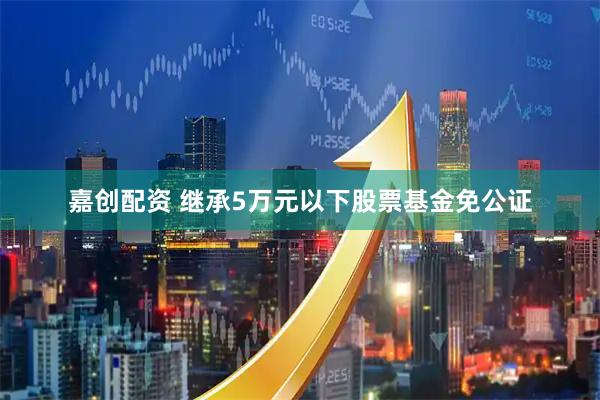 嘉创配资 继承5万元以下股票基金免公证