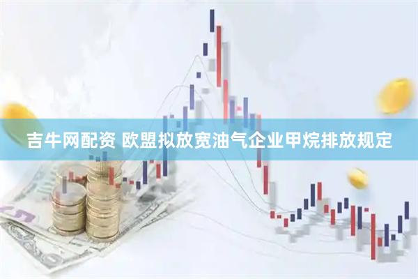 吉牛网配资 欧盟拟放宽油气企业甲烷排放规定